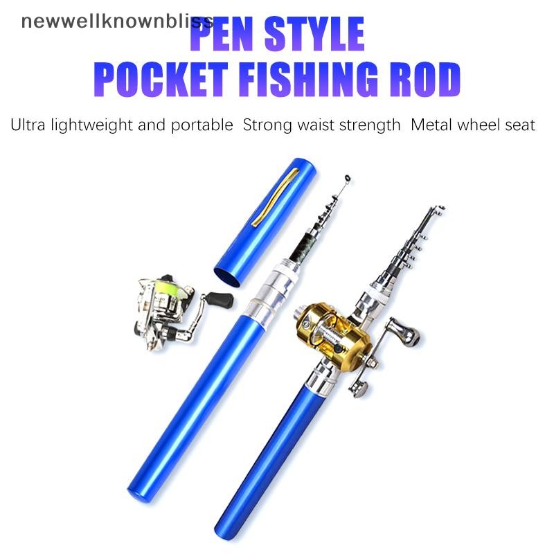 Newwellknownbliss Ultra Short Pocket Fishing Rod สำหรับตกปลาบนน้ำแข็ง ...