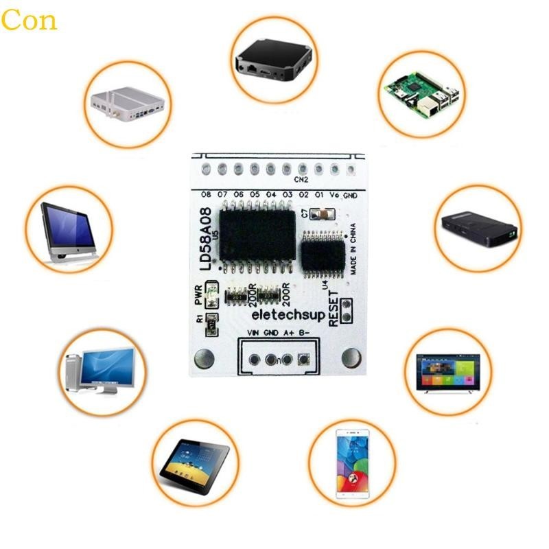 Con 8ch RS485 Modbus RTU DO PWM เอาต์พุต MOS Driver สําหรับหลายสัญญาณไฟ ...