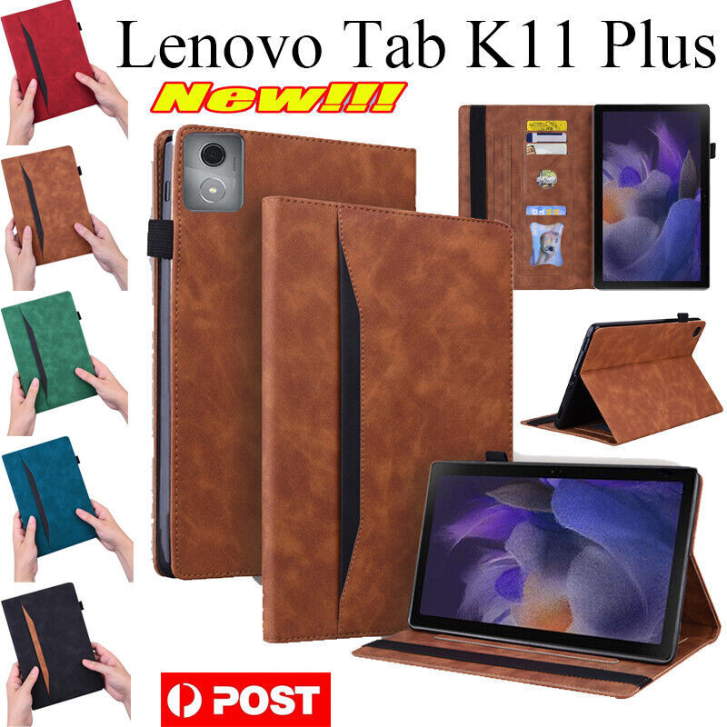 Housse FINTIE Pour Lenovo Tab K11 Plus 11.45 Pouces 2024 - Étui Rigide Léger Avec Support - Fermeture Magnétique - Noir