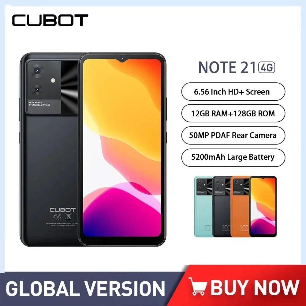 Cubot Note 21 สมาร์ทโฟน 6.56 นิ้วหน้าจอ HD Octa-core 6GB + 128GB ...