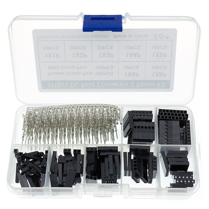 310Pcs/set 2.54mm Male+Female Dupont Wire Jumper Line Cable 1/2/3/4/5/6 ...