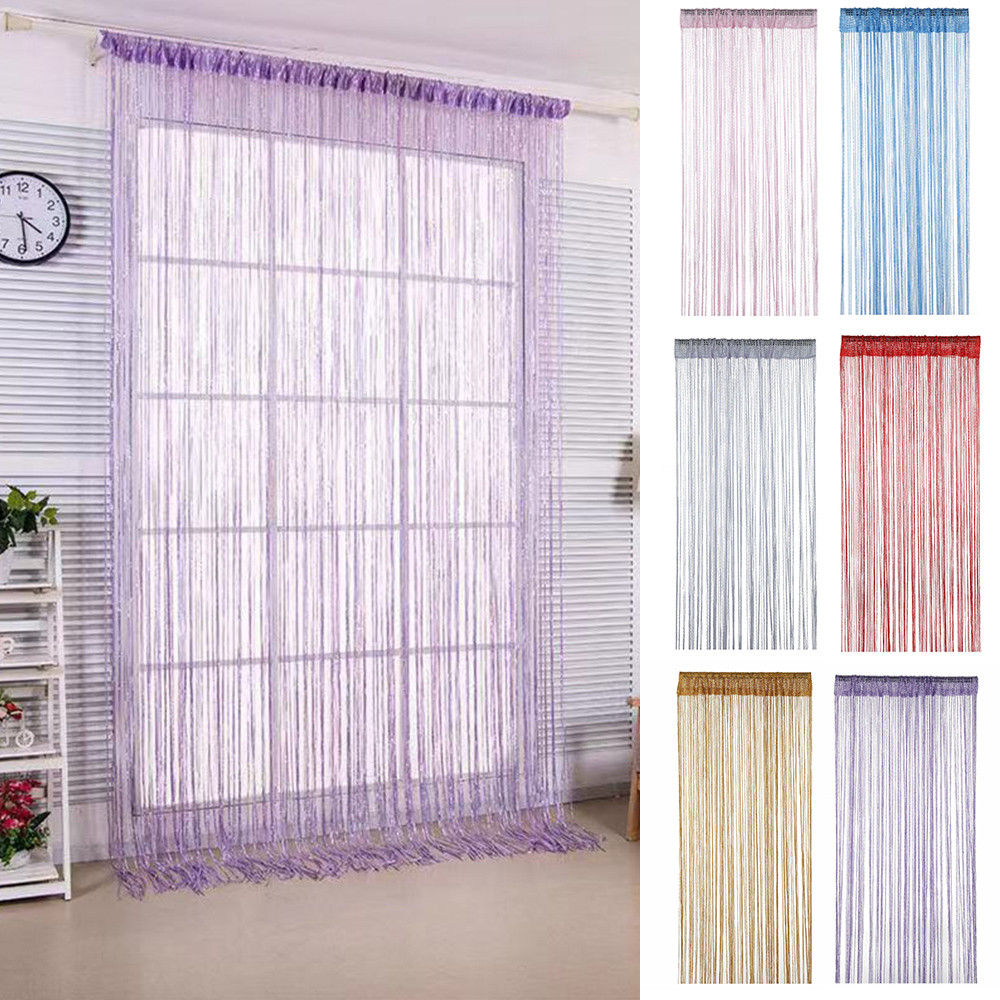 ลูกปัด String Curtain Room Divider Net Hanging Curtains Door Fly Screen ...