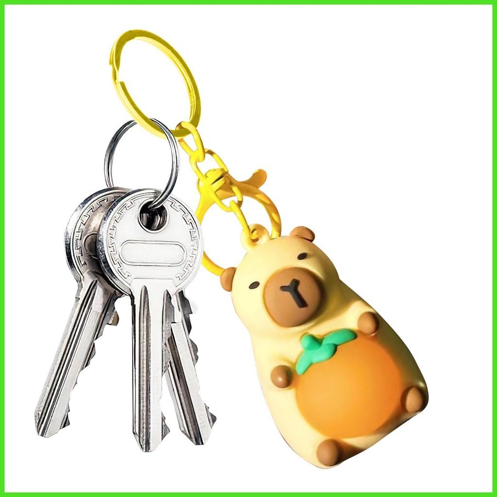 Capybara พวงกุญแจ Lighted Super น่ารัก Creative Capybara พวงกุญแจสมจริง ...