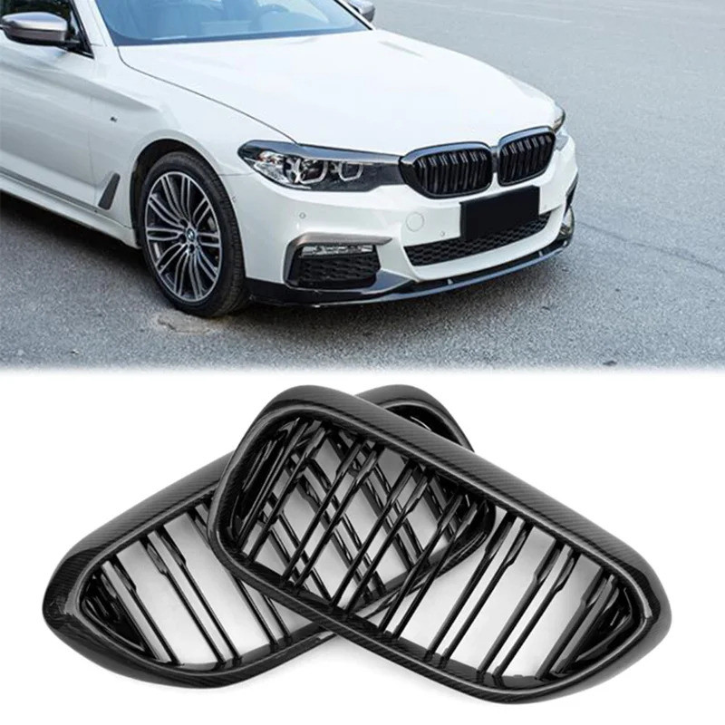 รถด้านหน้า Kedney Grille Grill สําหรับ BMW 5 Series G30 G31 G38 530i ...