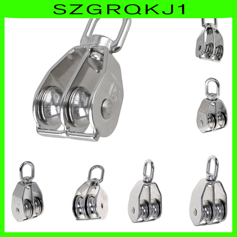 [szgrqkj1] M15- Swivel Double Pulley Sheave Rigging Lift Rope แขวนล้อยก ...