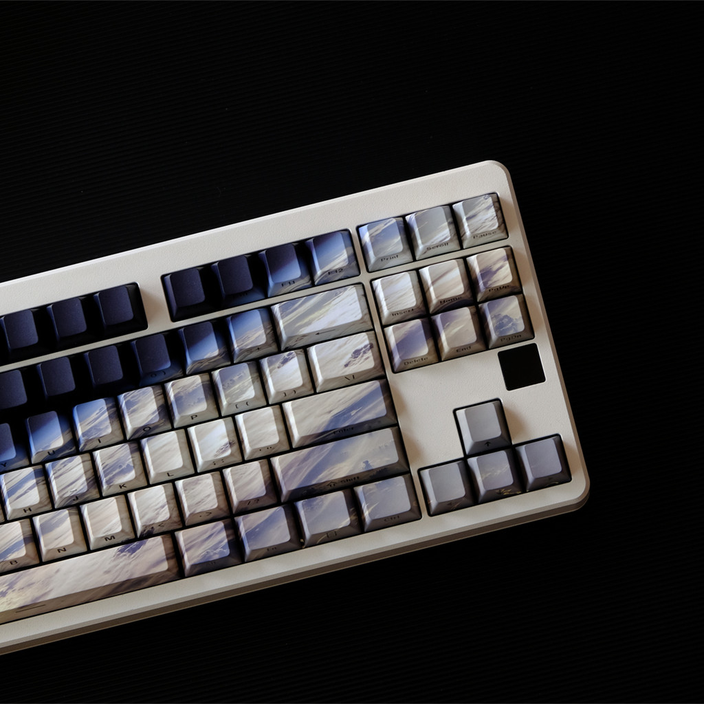 136 คีย์ Earth Keycaps โปรไฟล์เชอร์รี่ด้านข้างเกียร์ Keycap สําหรับ mx ...