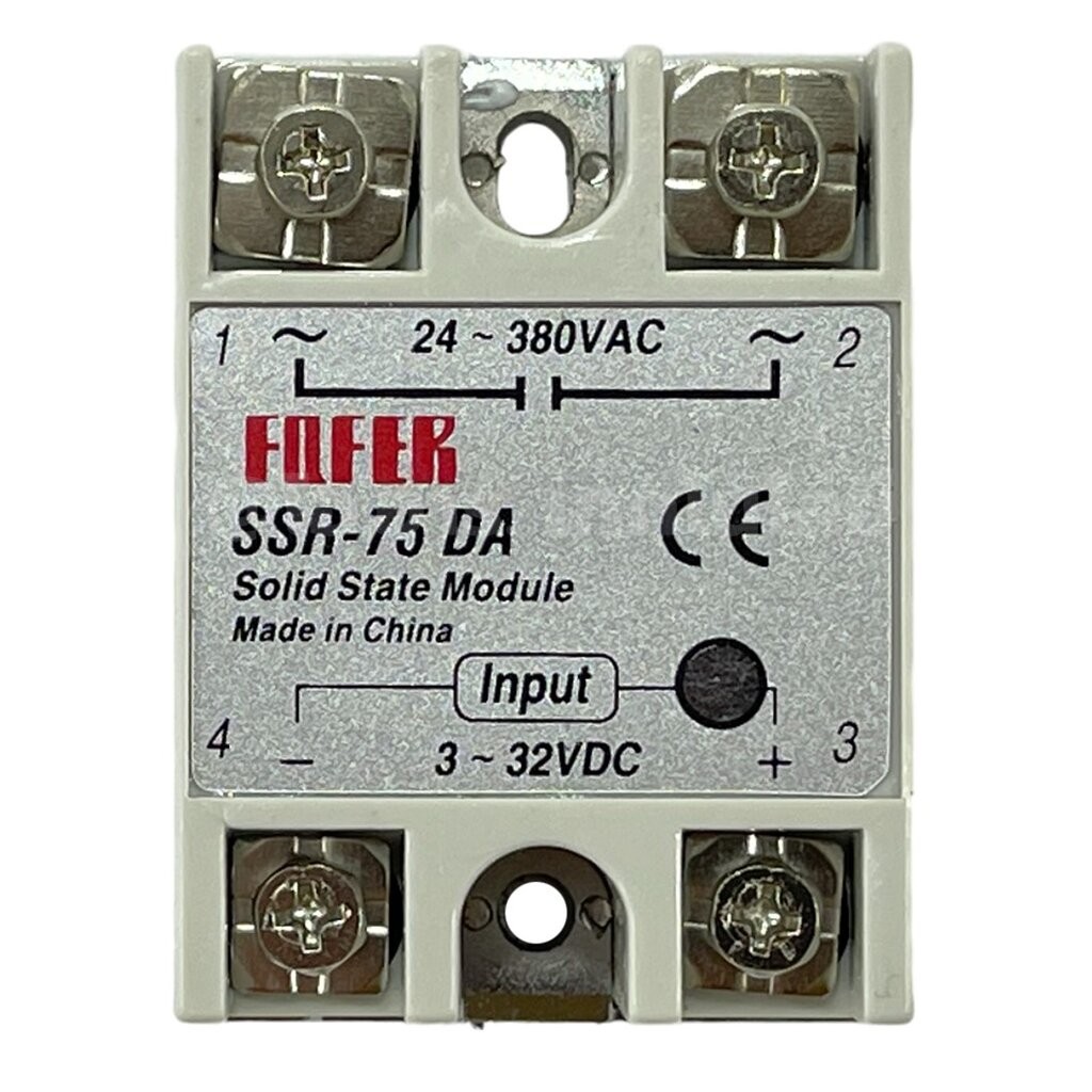 SSR-75DA 75A โซลิดสเตทรีเลย์ Solid State Relay SSR-75 DA (Input 3-32VDC ...