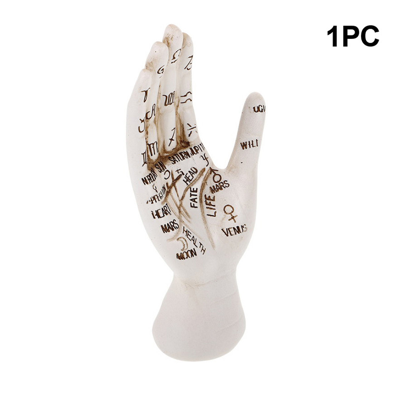 [XZNZV] ตกแต่งฮาโลวีน Psychic Palm Hand Palmistry รูปปั้น Prop Creative ...