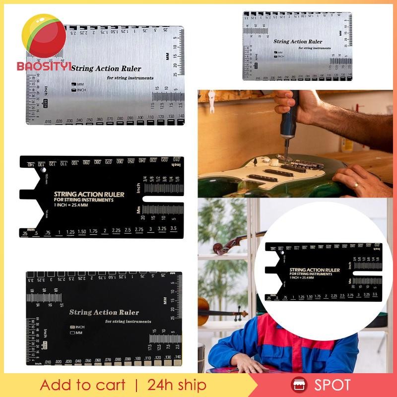 [Baosity1] String Action Ruler ง่ายต่อการอ่านเครื่องหมายกีตาร์ Setup ...