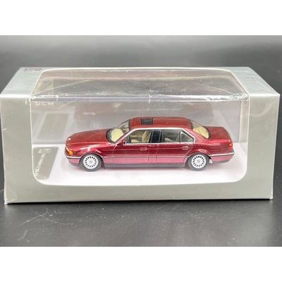 DCM 1:64 BMW E38 7-Series diecast model. cherry red Early version ...
