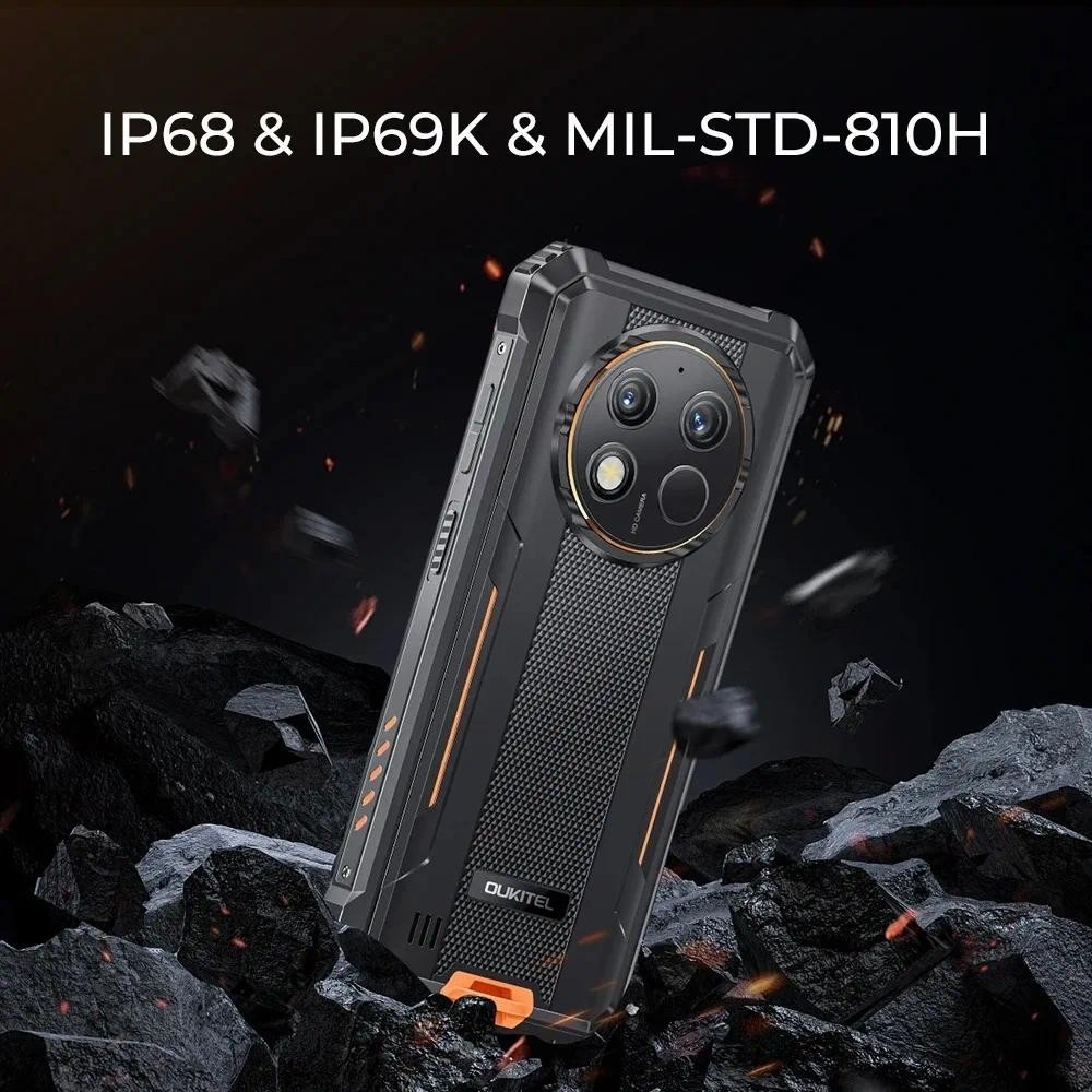 Oukitel WP28E สมาร์ทโฟนที่ทนทาน 6.52 HD 10600mAh 4GB RAM+64GB ROM