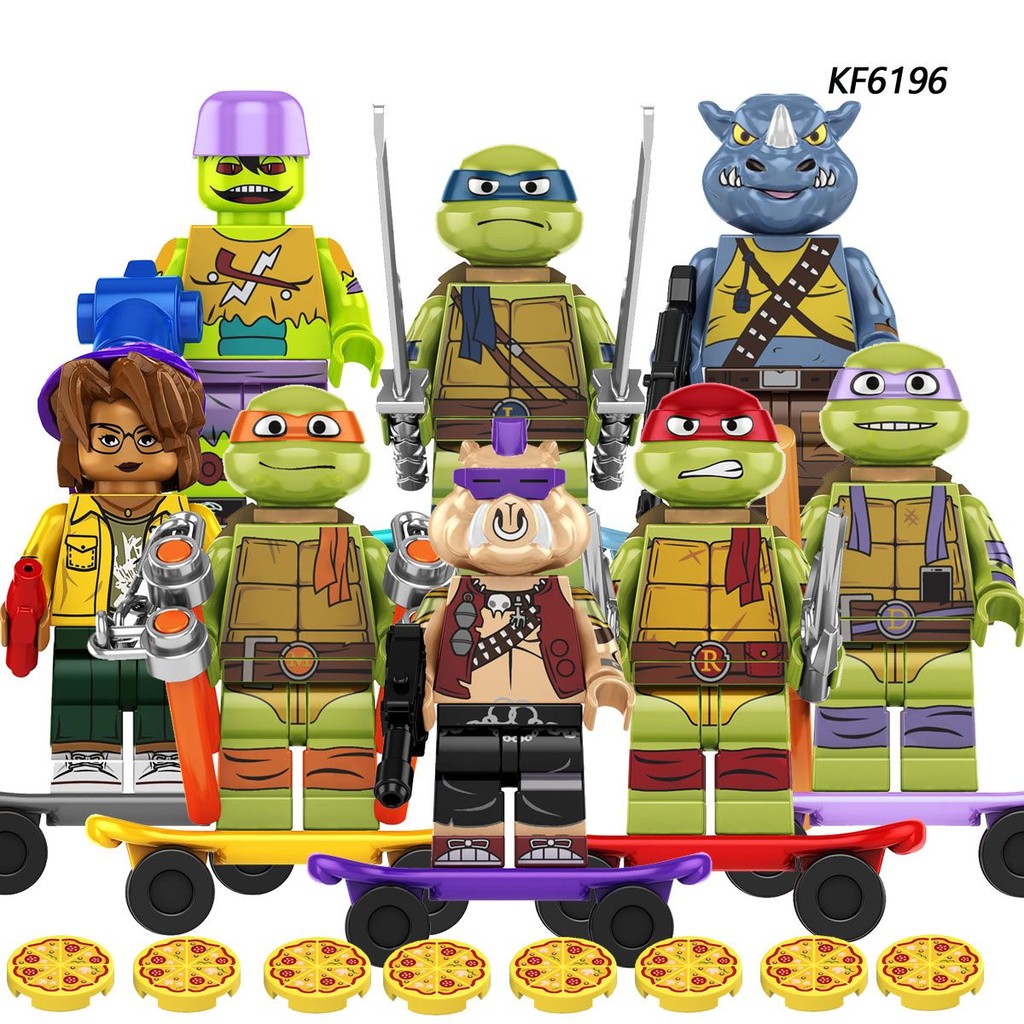 Tmnt เกมตุ๊กตาอิฐเต่า Leo Raph ตุ๊กตา Mini Buildings บล็อกตัวเลขของเล่น ...