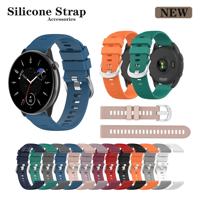 Cinturino Sportivo In Silicone Per Huami Amazfit GTR 4/GTR 3/GTR 47mm E Altri Modelli - Grigio/Giallo, Regolabile, Traspirante