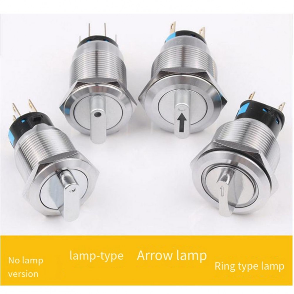 PushButton Switch Stainless Steel 304 IK09 Protection 19mm Rotary ...