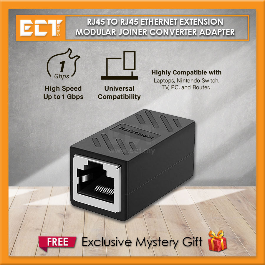 RJ45 to RJ45 Ethernet Extension Modular Joiner Converter Adapter ...