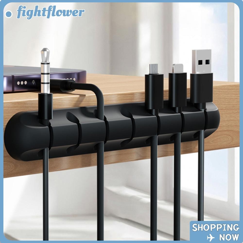 FIGHT USB Cable Winder, ที่เก็บสายไฟซิลิโคนแบบยืดหยุ่น, คลิปการจัดการสี ...