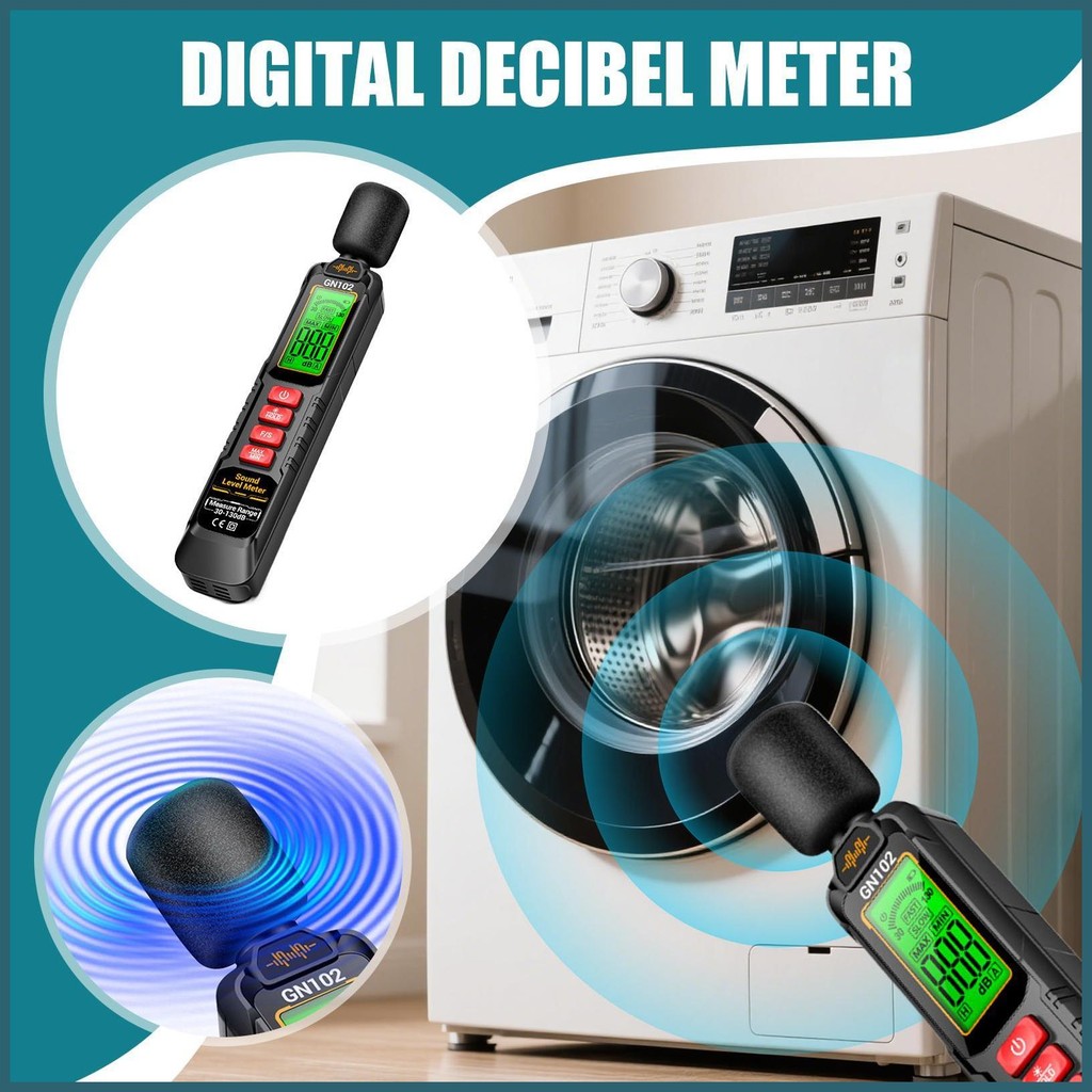 Decibel Meter เครื่องอ่านระดับเสียง Db Meter Range 30-130dB ...
