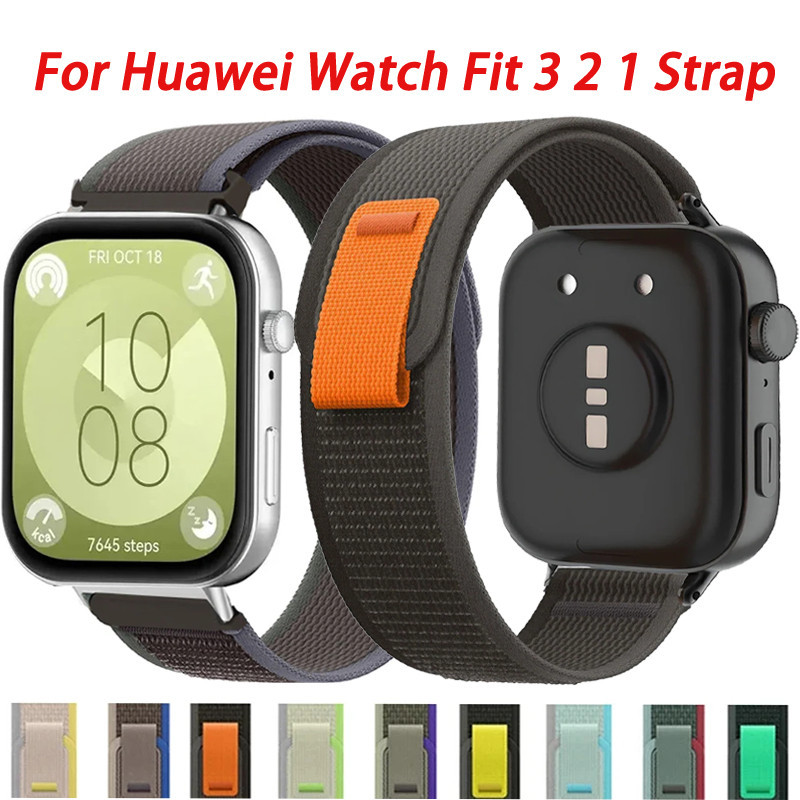 Trail Loop Band สําหรับ Huawei นาฬิกา Fit 3 2 1 สายสร้อยข้อมือไนลอนกีฬา ...