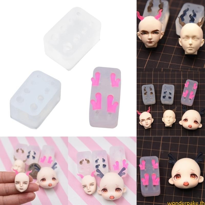 การตกแต่งแตรมหัศจรรย์ Moulds Mini Devil Cattle แกะซิลิโคนแม่พิมพ์ ...