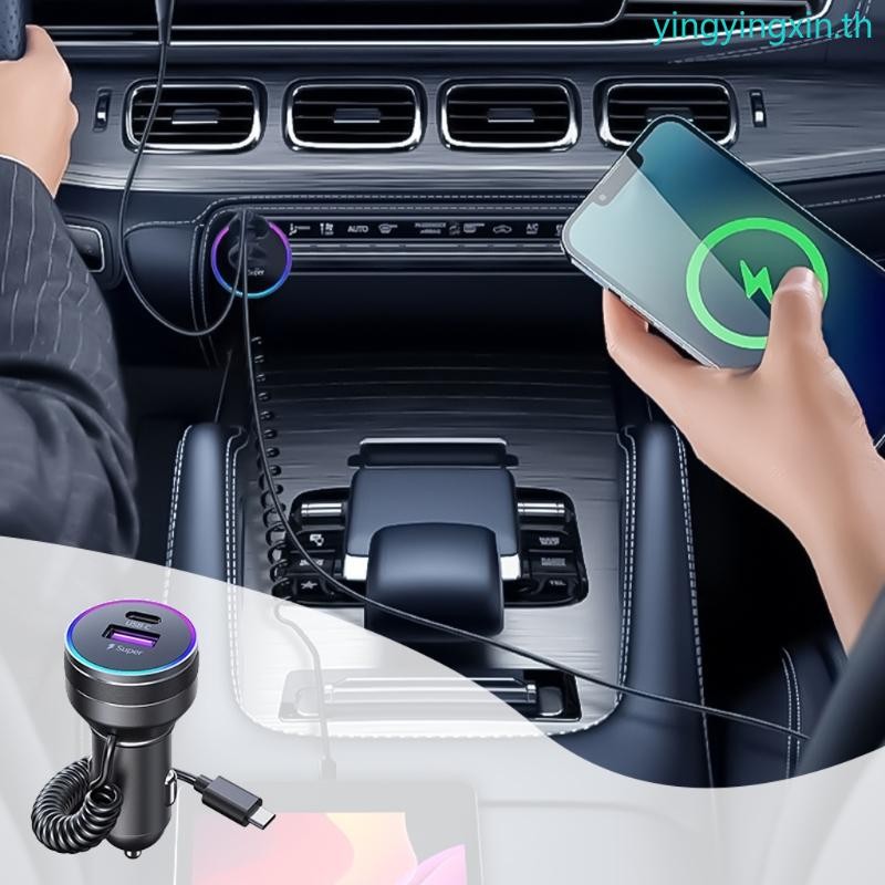 Yin Spring Cable Car Charger PD30W USB C 22 5W USB A อะแดปเตอร์ชาร์จ ...