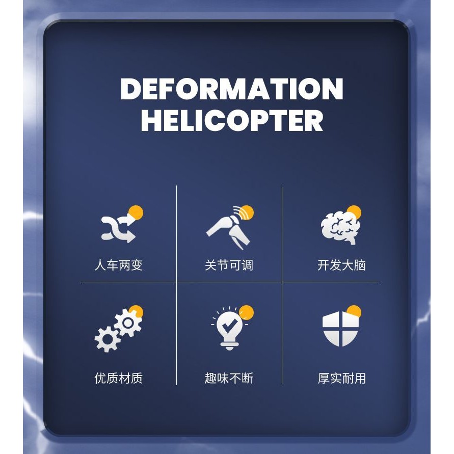 New ProductCreative New Model Deformation Helicopter Transmitter