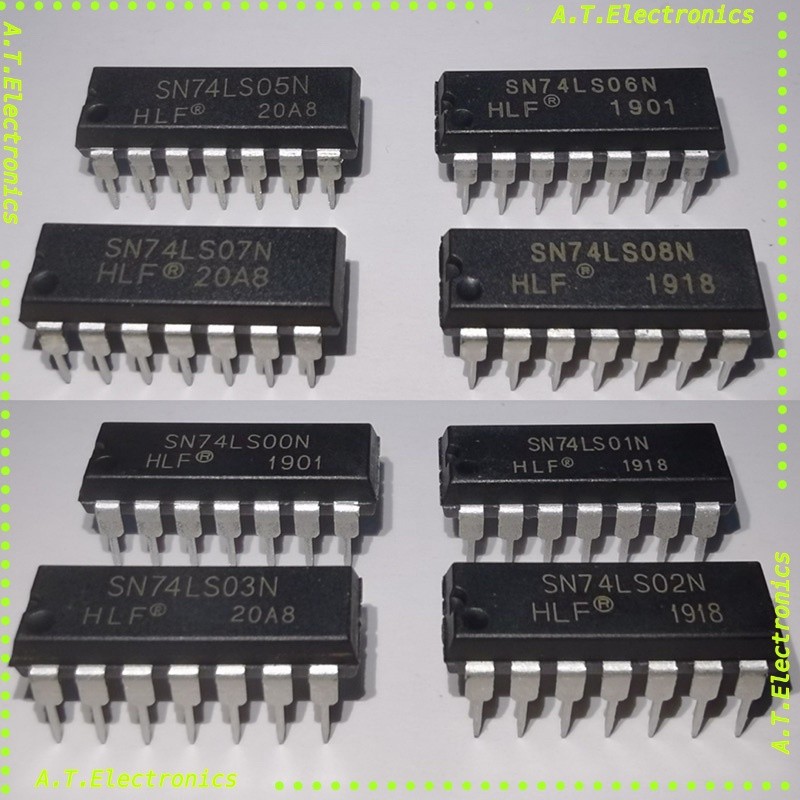 ic 74ls 74LS00 74LS02 74LS04 74LS08 74LS11 74LS14 dip smd | Shopee Thailand