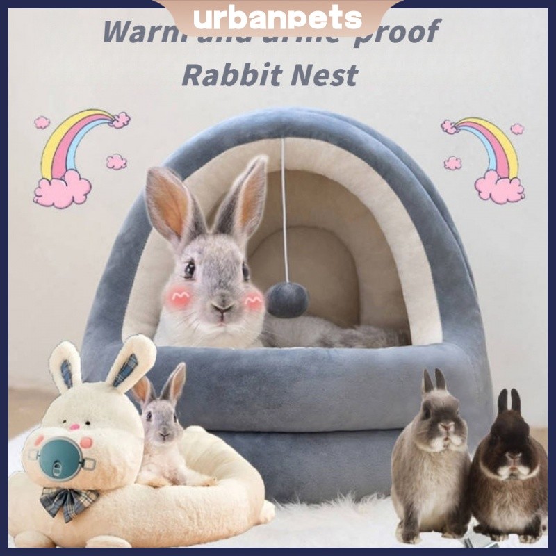 Comfy Rabbit Hideaway: ที่นอนสำหรับสัตว์เลี้ยงและกระต่ายแคระ | Shopee ...
