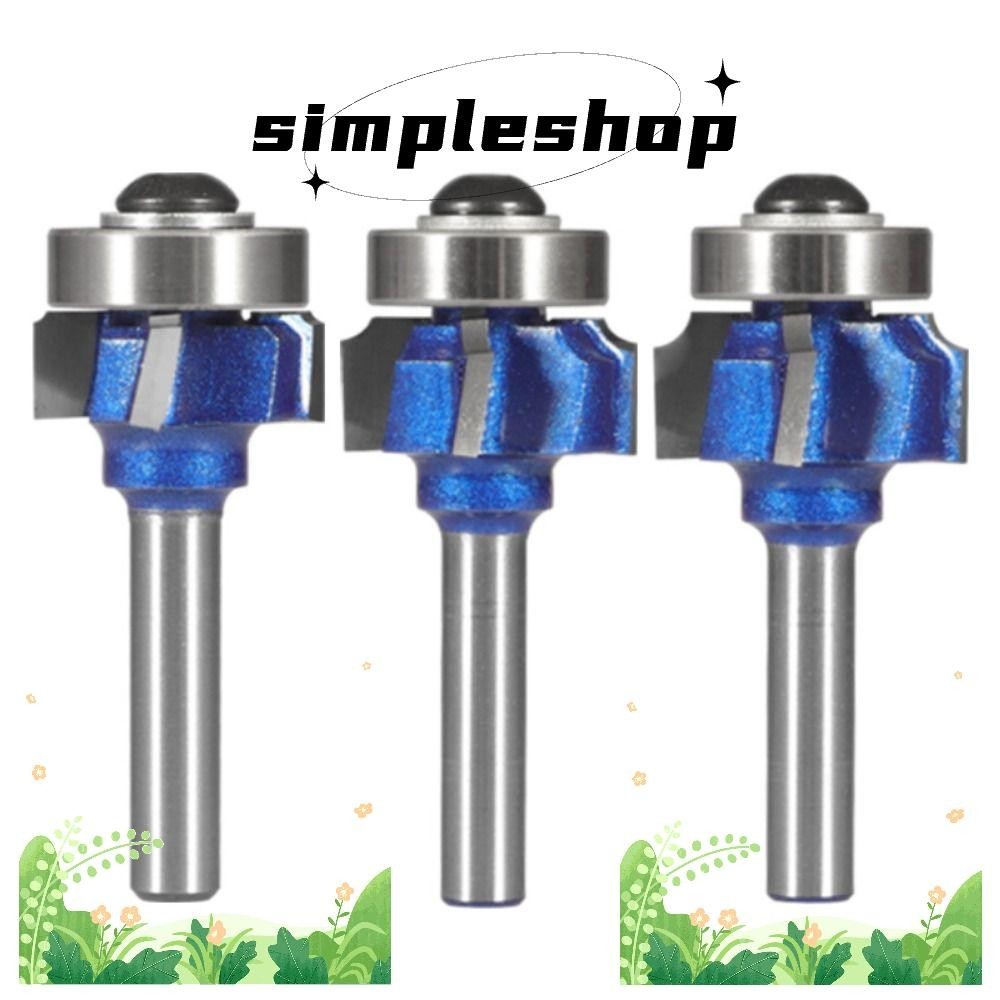 Simple Router Bit,มุมรอบ 4 ขลุ่ย Trim Edging เครื่องตัด,สะดวก 6 มม./6. ...