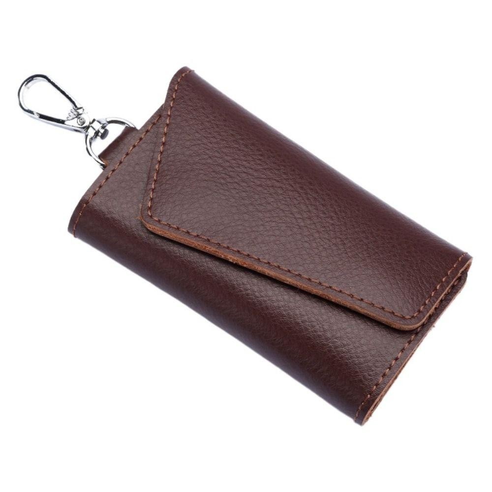 Aquaglide พวงกุญแจหนังแท้, วัวแยก Mini Card Bag Key Holder Organizer ...