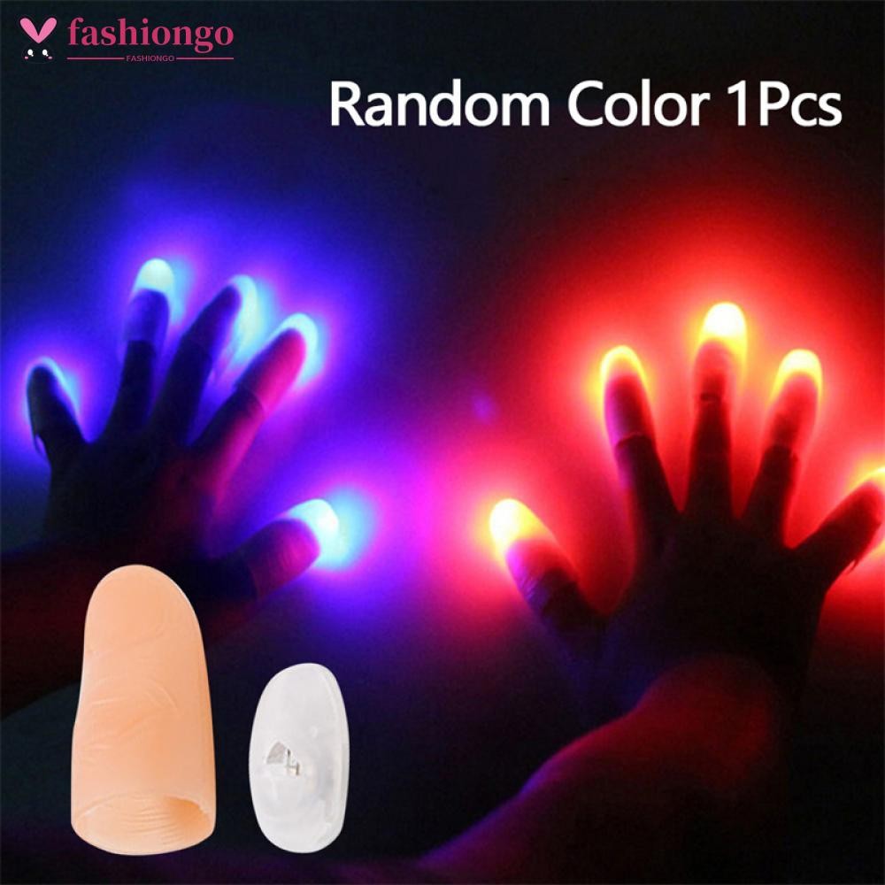 Fashiongo Magic Thumbs ของเล่น Magic Trick Props ไฟสีฟ้า Led กระพริบ ...