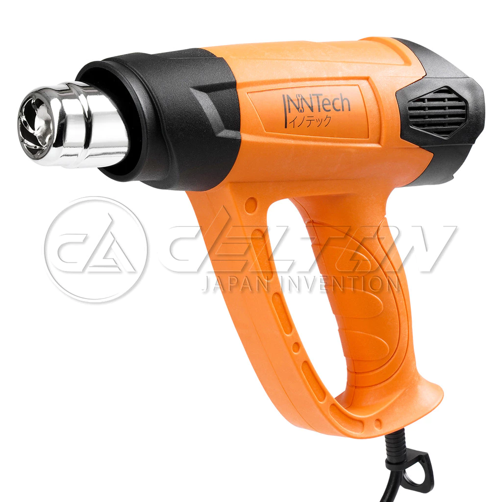 เครื่องเป่าลมร้อน InnTech รุ่น HG-2500 กำลังไฟ 2,500 วัตต์ ปรับอุณหภูมิได้ 8 ระดับ พร้อมหัวเปลี่ยนลม 4 แบบ