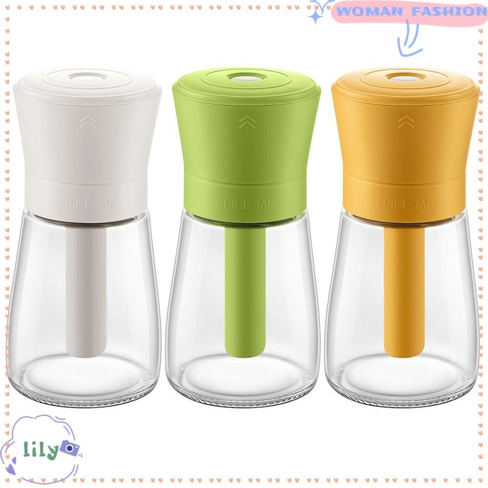 Lily Ration Seasoning Jar, Moistureproof Sealed Metering Salt Shaker