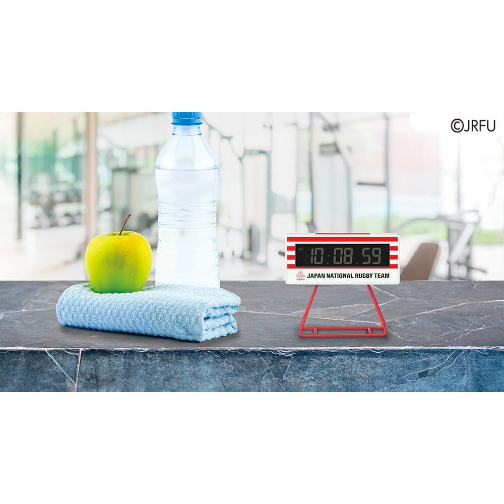 Seiko Multi-Function Alarm and Sports Timer Clock - Red Digital Wall ...