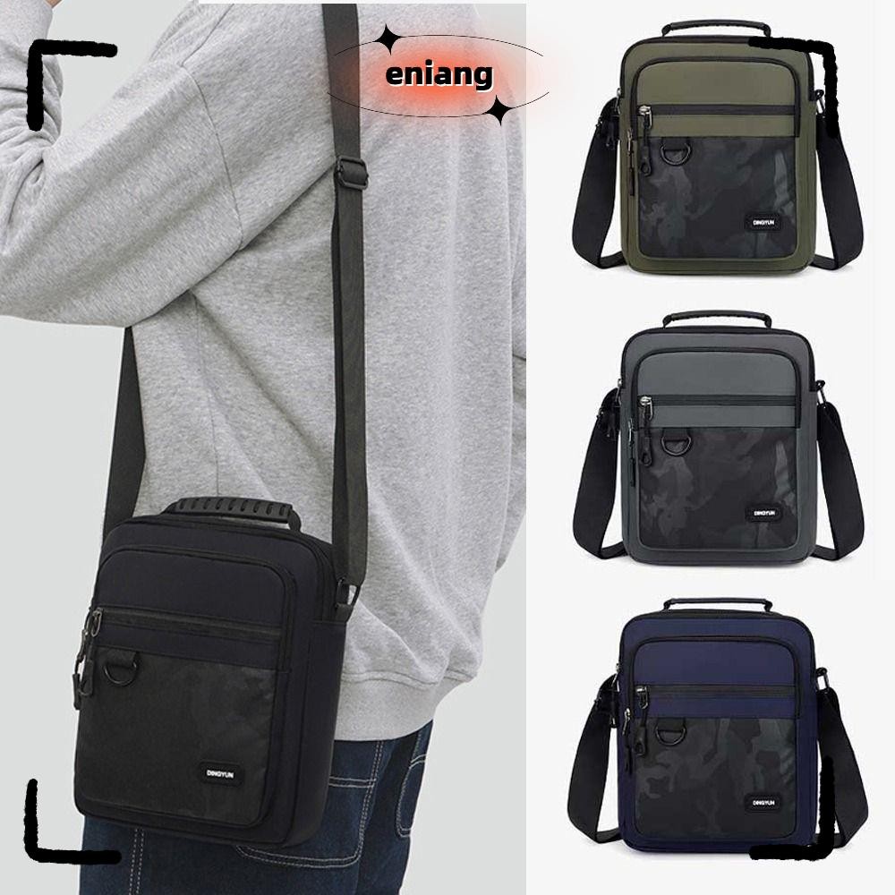 ENIANG กระเป๋าメッ신ジャー สำหรับการเดินทางและOutdoor มีซิปล็อก สีทึบทรง ...
