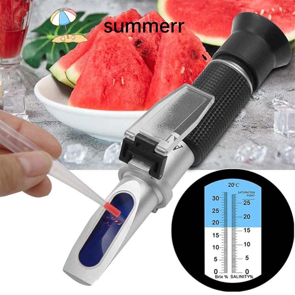 SUMMERR เครื่องวัดความเค็ม, มือถือ Universal Seawater Salinometer, แบบ ...