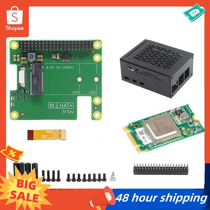 พร้อมสต็อกสําหรับ Raspberry Pi 5 AI ชุด M.2 HAT+Hailo Al Acceleration ...