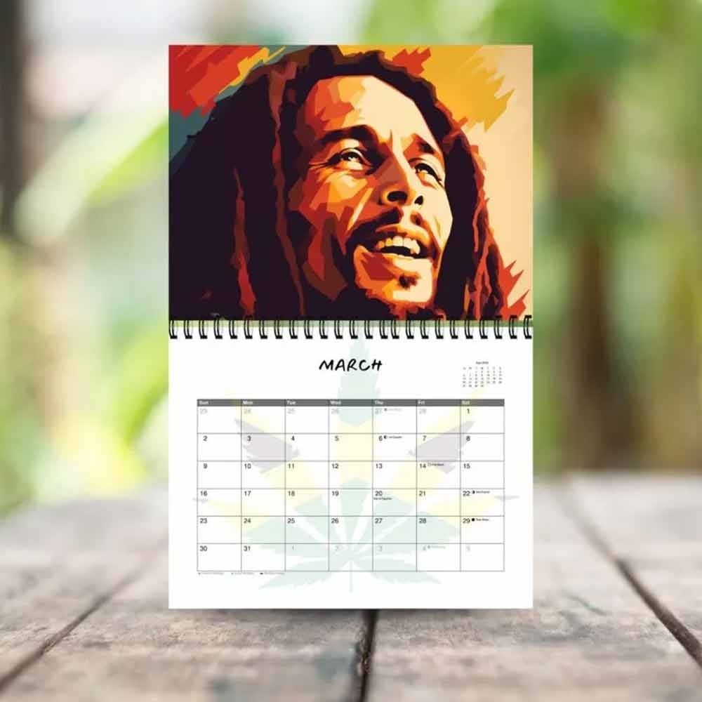 Diaries & Year Planners 2025 Bob Marley Calendar 12 Month Calendar New