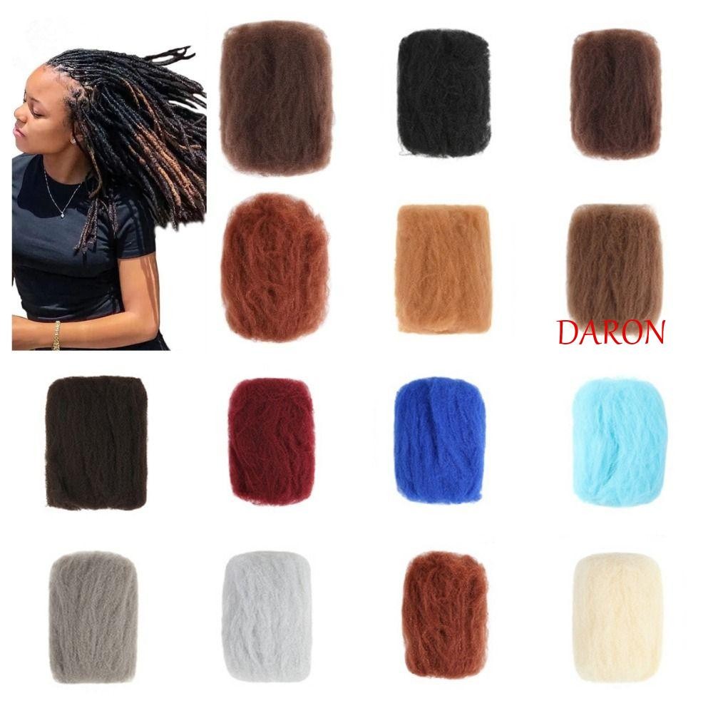DARON 50g/pcs ผมดัดหยิกแบบแอฟโร พร้อมเส้นผมบลายด์และดредล็อก .material ...