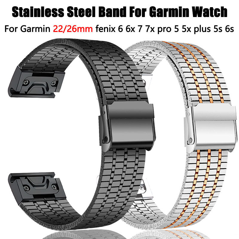 26 มม.22 มม.Quick Fit สําหรับ Garmin Fenix 7X 7 Pro Fenix 6X 6 5X 5Plus ...