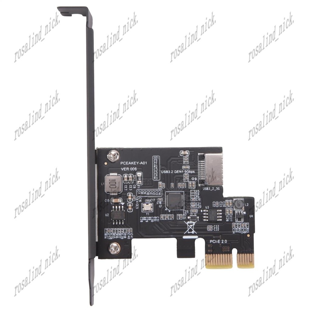 [Rosalind_Nick]PCI-E 1X ถึง USB 3.2 GEN1 5Gbps Type-E A-Key การ์ดขยาย ...