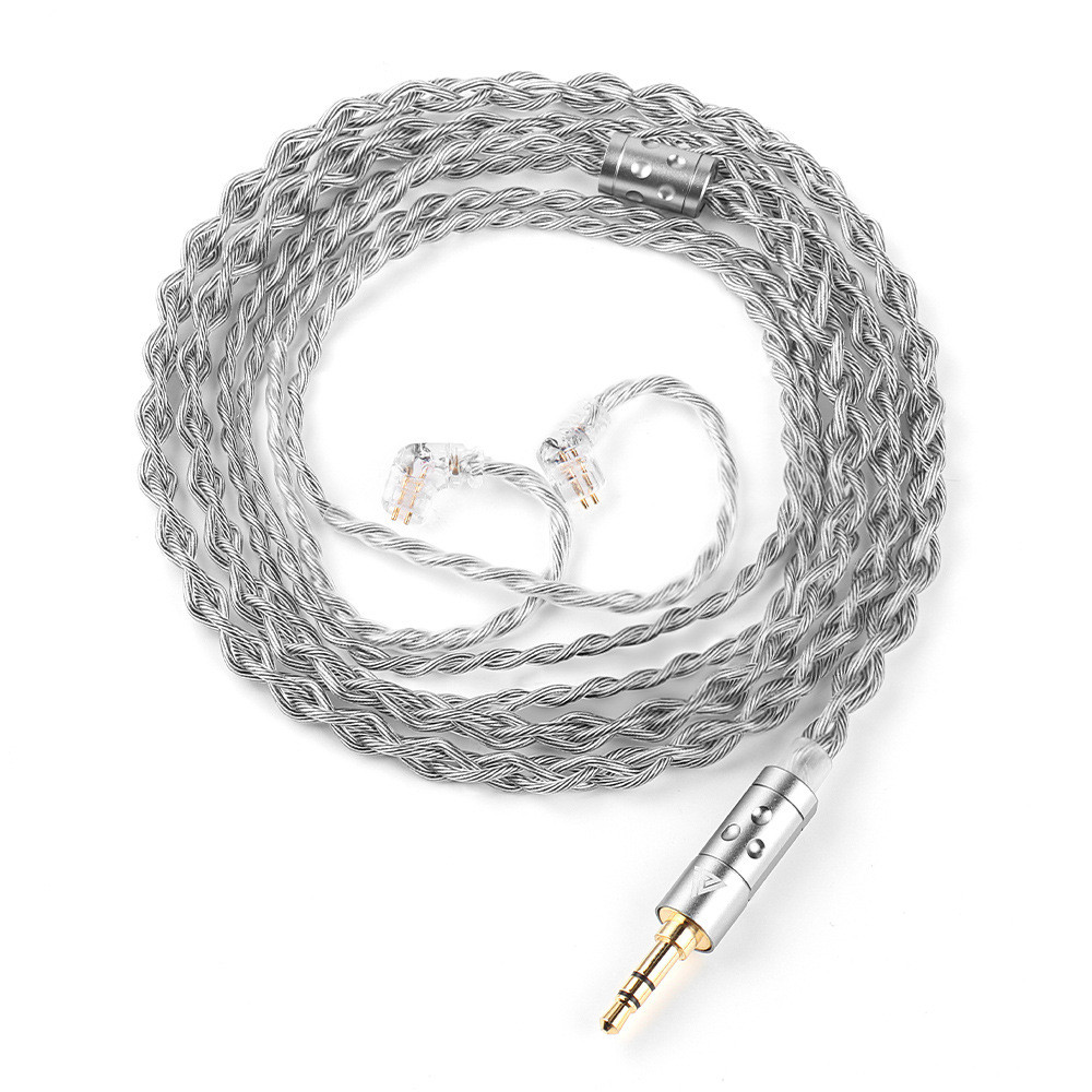 QKZ T7 SilverPlated สาย 3.5 มม.ปลั๊ก QDC 2PIN 336 Core Silver Plated หู ...