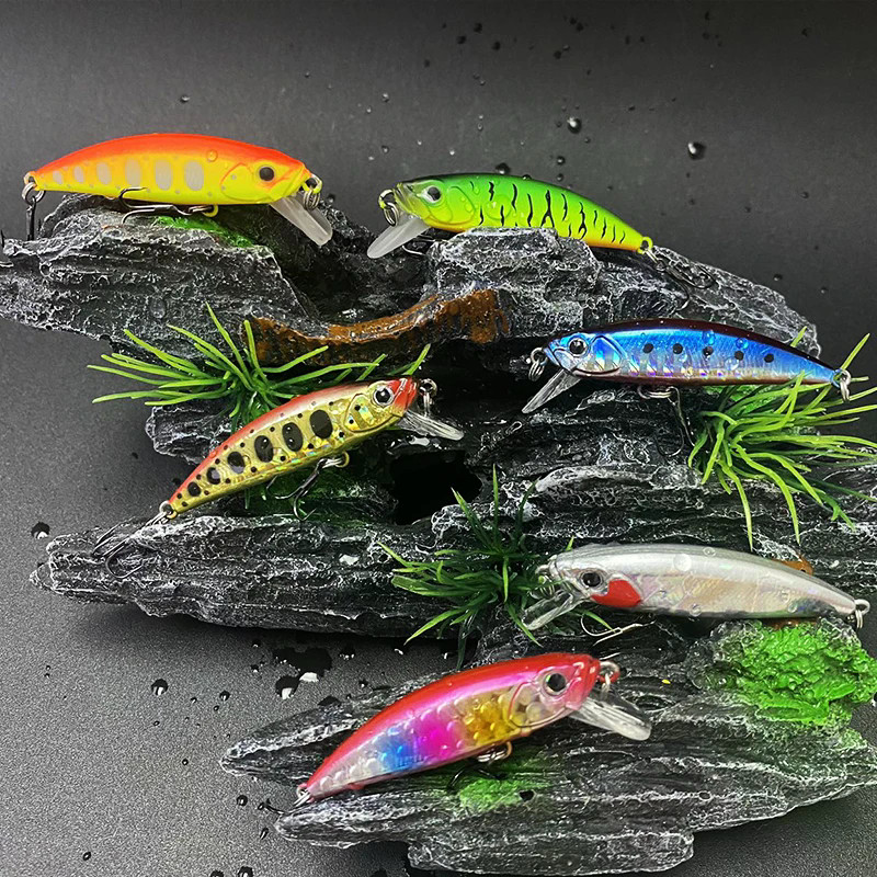 ล่อปลาย้ายน้ำ มินโนว์จมน้ำ ขนาด 50มม. สำหรับปลาเทราท์น้ำจืดและpike ...