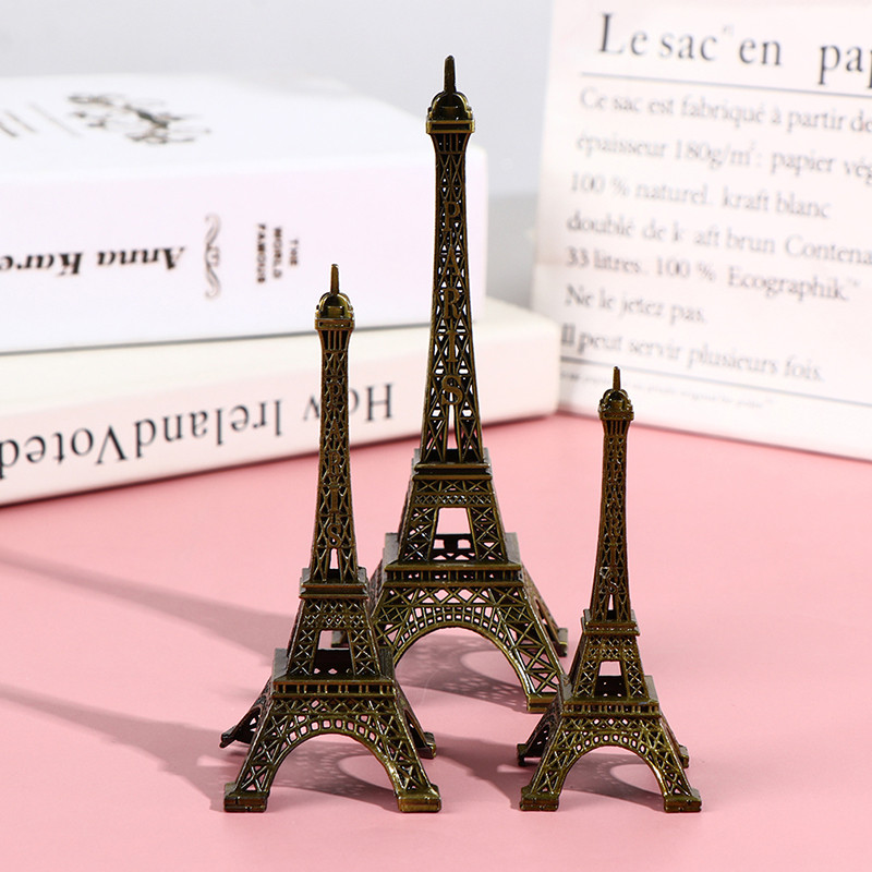 IFA Retro Paris Eiffel Tower รุ่นโต๊ะบ้าน Bronze รูปปั้นโลหะ Figurine ...