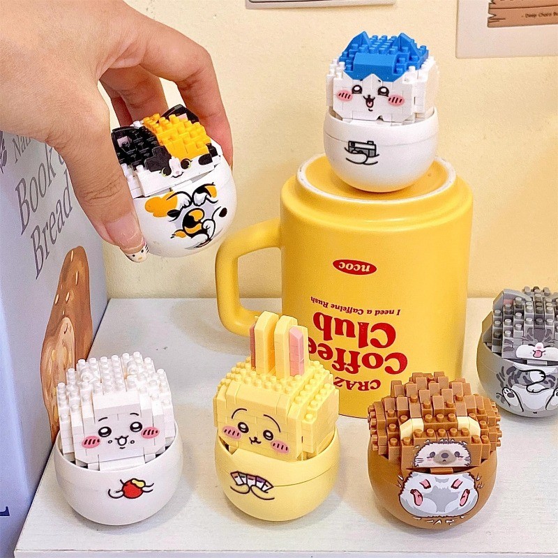 Kawaii Chikawa Series Building Blocks Chikawa Usagi การ์ตูนตัวละครรุ่น ...