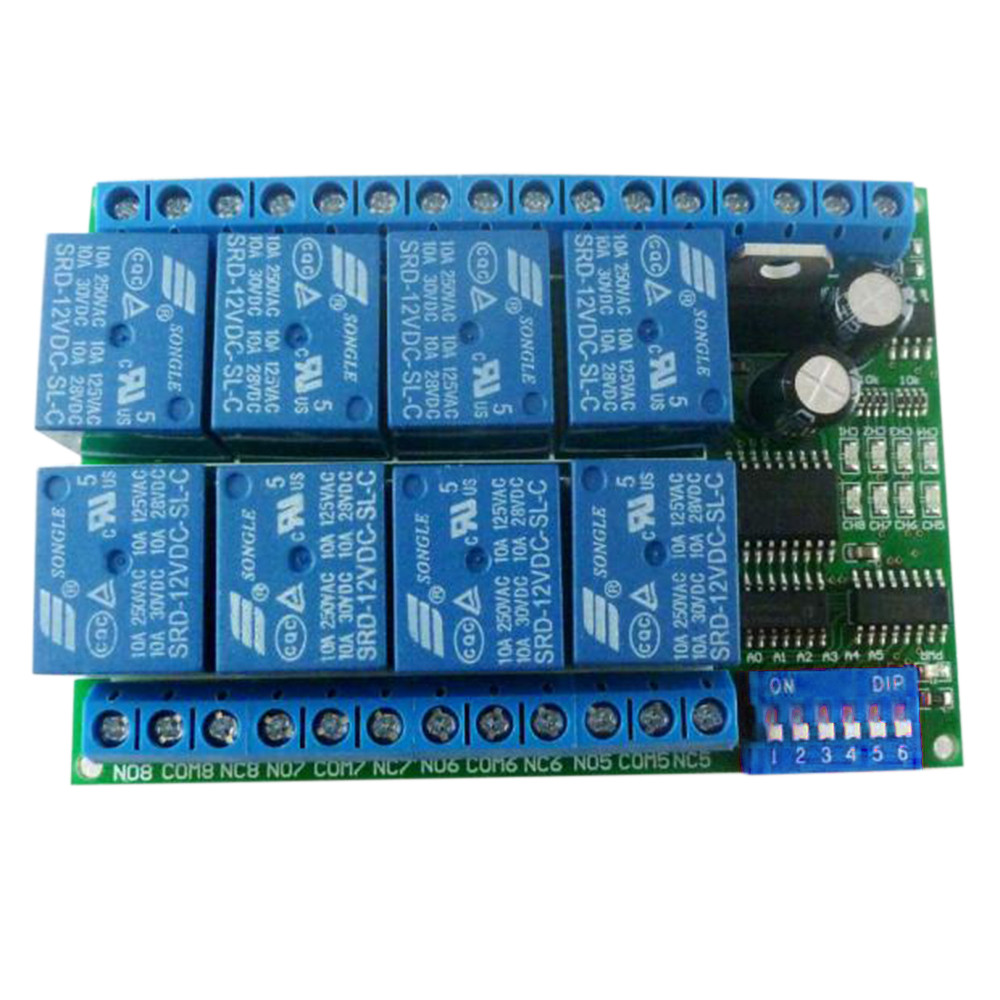 เพลิดเพลินไปกับ Siuke Relay 12V 8CH RS485 MODBUS RTU PROTOCOL SERIIAL ...