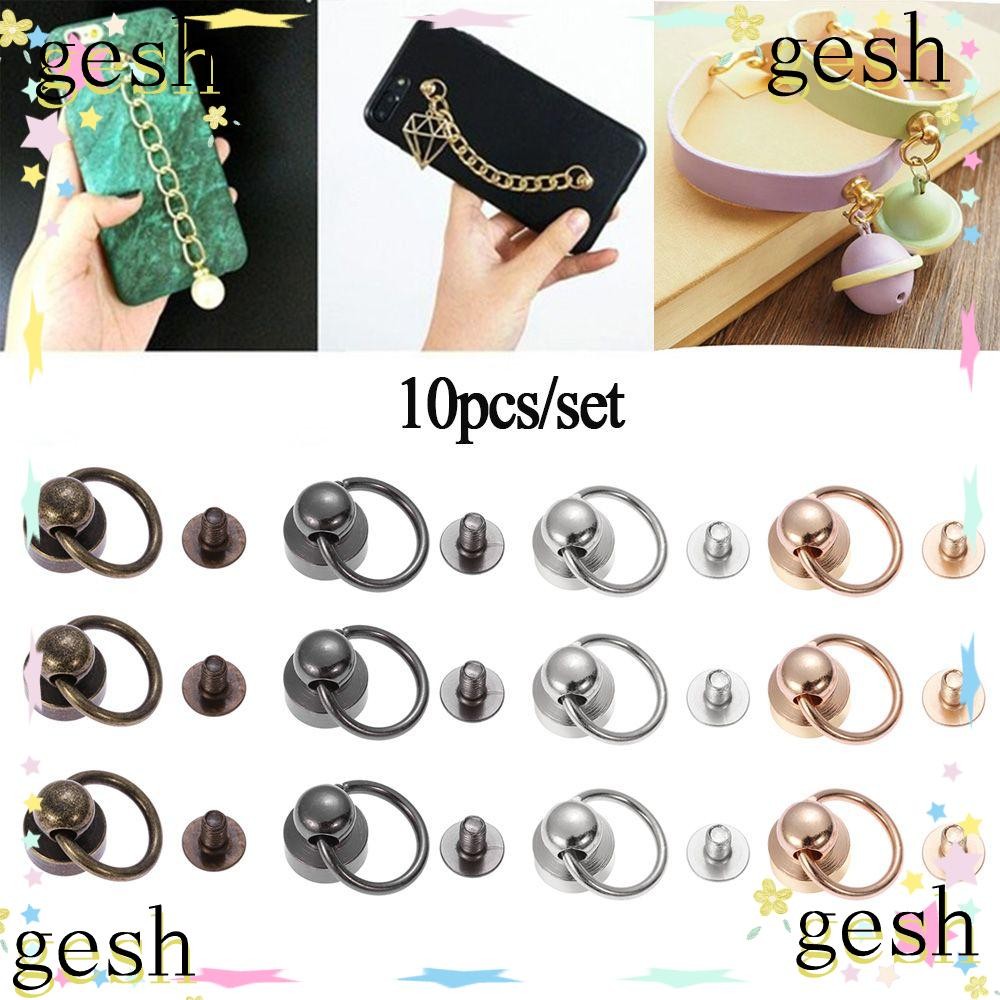 Gesh1 10 ชิ้น Garment Rivets DIY เสื้อผ้า/กระเป๋า/รองเท้าผ้าปุ่มหนัง