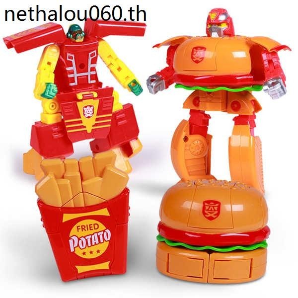Transforming Robot Children Manual Transforming Toy King Kong Burger ...