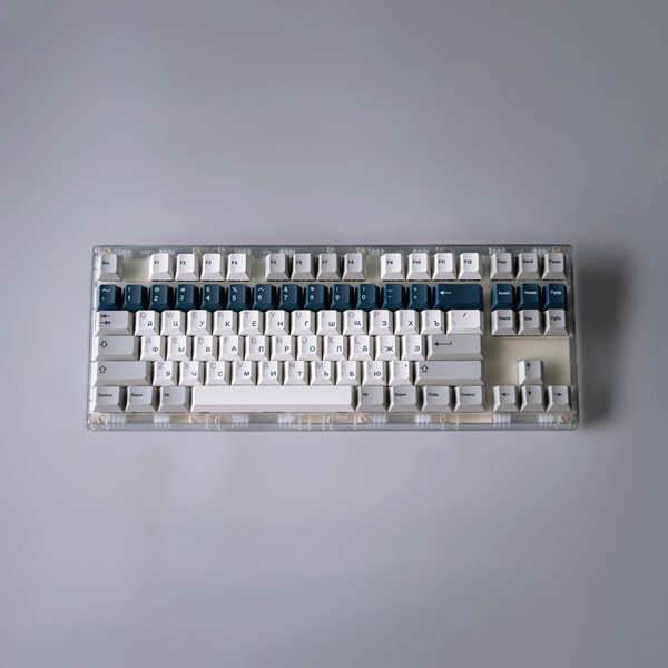 work egg keycaps keycap ใส GMK Prussian Alert Prussian Blue Theme ...