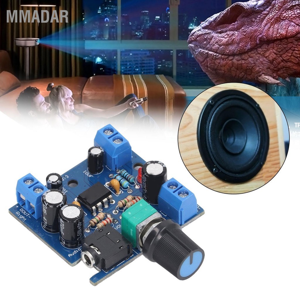 Amplificador Junta DIY Kit DC12V 2.0 Dual-Channel Audio Módulo Kits 15W+15W