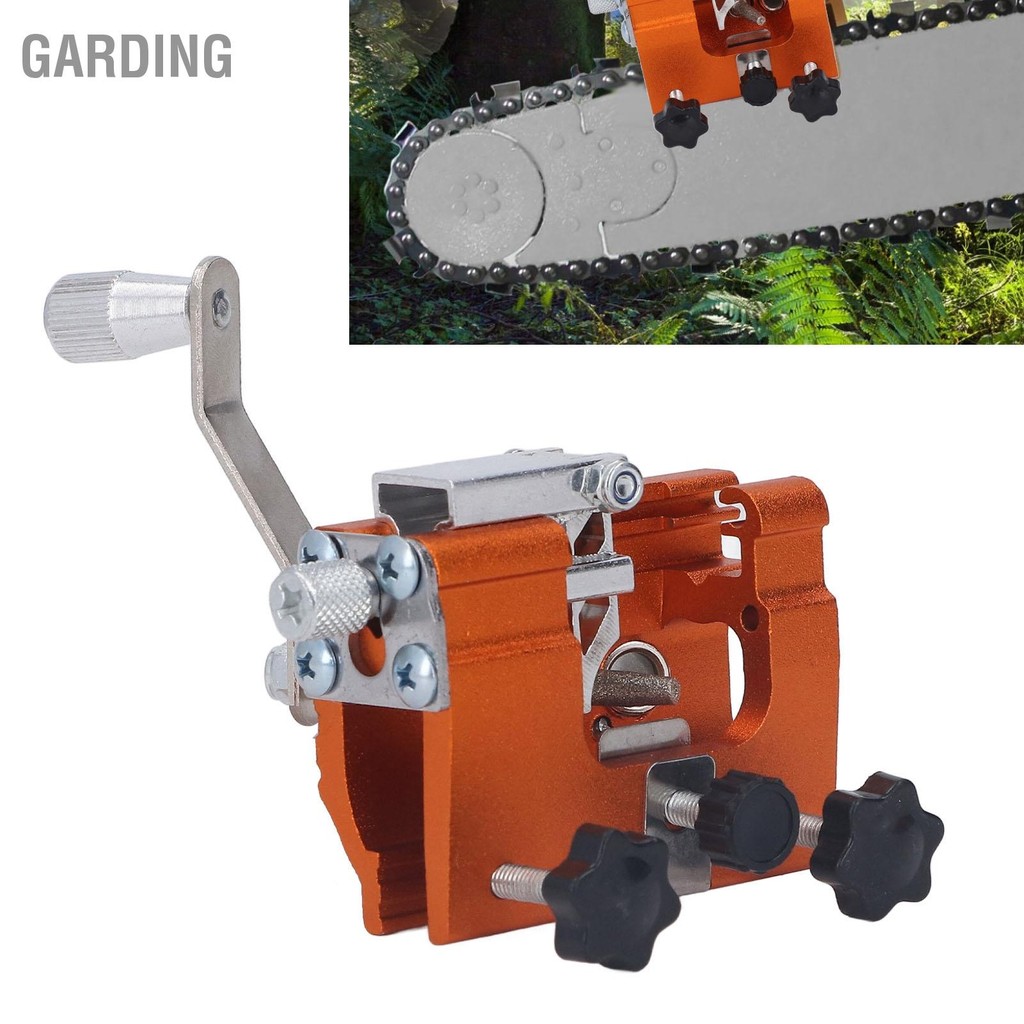 Garding แบบพกพา Crank Chainsaw Sharpening Jig ลูกโซ่สแตนเลสฟันใบมีด ...